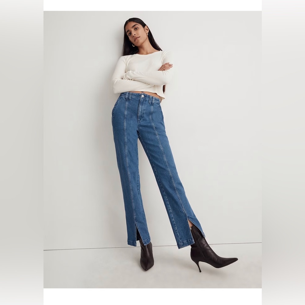 Madewell perfect vintage jean seamed edition